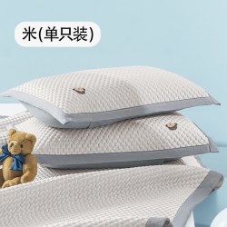 TEENIE WEENIE 小熊冰豆豆凉席枕套单个一对装夏季冰丝枕头套48cmx74cm 单只装-米 48cmX74cm