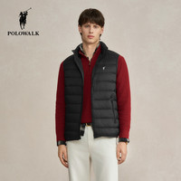 POLOWALK 男士排骨羽绒马甲2026冬季百搭保暖90鸭绒背心