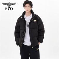 BOY LONDON 冬季翅膀绣花保暖立领面包服外套男女同款百搭羽绒服N28904