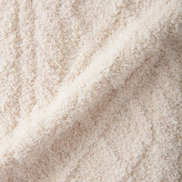 MUJI 女式发热毛毛纱家居连帽开衫 米色 S-M