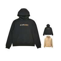 BURBERRY 自营欧洲直邮Burberry/博柏利 男士棉质字母印花长袖连帽卫衣