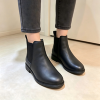 Clarks 短靴女秋季简约百搭舒适轻便保暖休闲靴 黑色 35.5