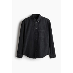 H&M HM男装衬衫2026秋季新款标准版型灯芯绒挺括量感上衣1289456