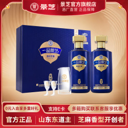 景芝 一品景芝 国标芝麻香型白酒    53度 500mL 2瓶 宏图双支礼盒