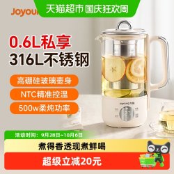 九阳 养生壶家用多功能办公室小型mini一人迷你煮茶壶WY530