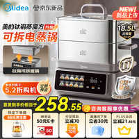宅家食光：美的 ZGC3023F4Pro 钛钢可拆底 18.5L 电蒸锅