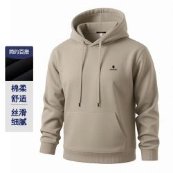 凯撒大帝 秋季男式休闲卫衣亲肤顺滑连帽套头长袖打底衫上衣男