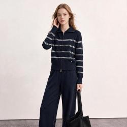 Esprit 26秋季新款休闲针织外套休闲长裤套装