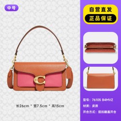 COACH 女酒神包TABBY20经典老花通勤手袋单肩手提包
