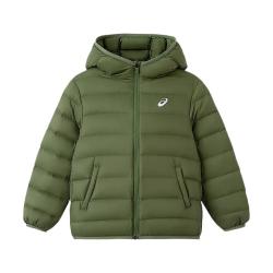 亚瑟士 26年三防科技连帽羽绒服 土灰绿 140