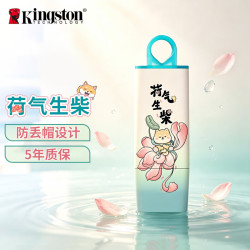 金士顿 64GB USB3.2 Gen 1 U盘 DTX 荷气生柴 印刷款优盘