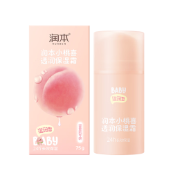 润本 婴儿面霜秋冬季润肤乳舒缓补水滋润保湿润肤身体乳 桃喜面霜75g*1