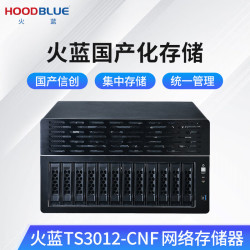 火蓝 国产信创飞腾万兆光纤NAS网络存储器12盘位私有云塔式磁盘阵列文件共享存储服