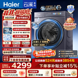 海尔 云溪5.0系列 XQG100-BLEG7AD5U1 滚筒洗衣机 10kg