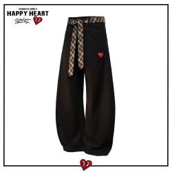 CHARLES JANG'S HAPPY HEART 美式弯刀剪裁 男士休闲裤