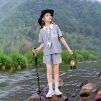 百亿补贴：贝蒂 x奇动联名2026夏季新款女童POLO领短袖短裤套装儿童两件套