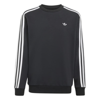 adidas 阿迪达斯 男大童三条纹圆领卫衣 黑色 164