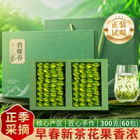 君享 碧螺春绿茶 浓香型 60包礼盒