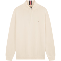 TOMMY HILFIGER 半拉链立领纯棉针织衫 藏青色 XL