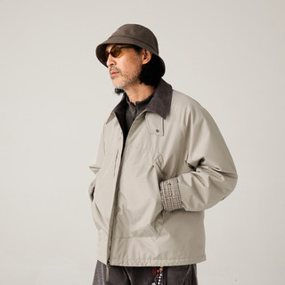 蓝岐 金标P棉Primaloft透湿耐水 雪莲灰 L 男士棉服