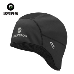 洛克兄弟骑行小帽保暖护耳头套户外防风寒冬季自行车头盔内衬帽子