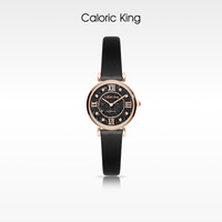 凯卡思Caloric King璀璨闪耀黑砂石盘星空手表女款