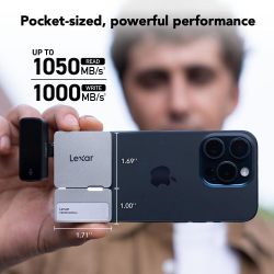 雷克沙 2TB便携式移动SSD 1050MB/s高速 USB 3.2 IP65防护