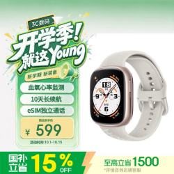 荣耀 手表4 eSIM独立通话 晨辉金 46mm 智能手表