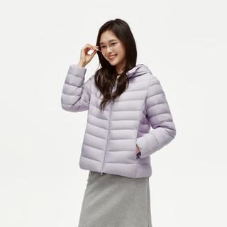 坦博尔 TB60330238 轻薄连帽 水光紫 XS(155) 女士羽绒服