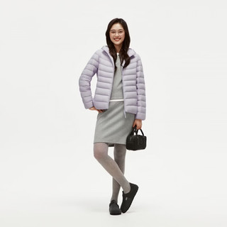 坦博尔 TB60330238 轻薄连帽 水光紫 XS(155) 女士羽绒服