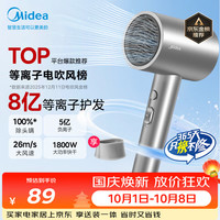 美的 FJ308 5亿等离子护发 星光银 1800W 电吹风