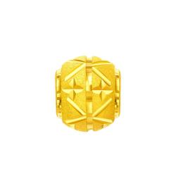 周大福 F219139 足金金转运珠 吊坠 工费48 0.65g