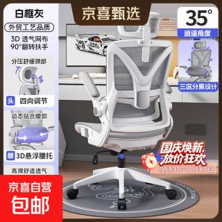 畅东护腰人体工学椅舒适久坐电脑椅转椅家用电竞椅可躺办公椅座椅 镂空款三级气杆 | 带头枕 | 无搁脚 |翻转扶手 120-155度(含) 联动扶手