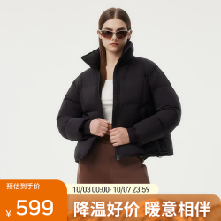 坦博尔 泡芙小个子穿搭羽绒服女短款立领宽松保暖外套