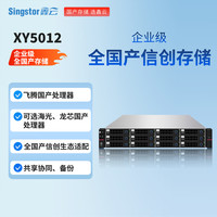 NAS网络存储XY5012 12盘位万兆光纤磁盘阵列 三年质保 标配 整机48TB（含12块4T企业级SAS机械硬盘）
