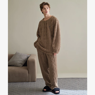 芬腾 珊瑚绒 米白 L 单女款 家居服套装