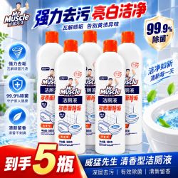 威猛先生 洁厕液清香型500g*5瓶洁厕灵小瓶宿舍厕所马桶用除菌去垢