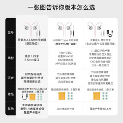 Misiom 天鹤座2 HiFi有线入耳式耳机 3.5mm带麦