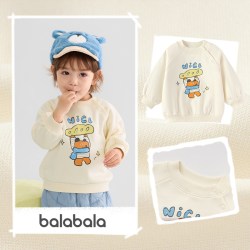 巴拉巴拉 男童卫衣儿童红色上衣宝宝新年衣服服秋冬新款童装打底衫