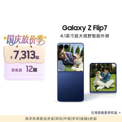 三星 Galaxy Z Flip7 5G折叠手机 12GB+256GB 暗影蓝