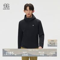 户外徒步：KOLON SPORT 防泼水透湿防风 男士软壳夹克 黑色BK