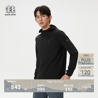 户外徒步：KOLON SPORT LHRT6MN065-BK AIRDOT吸湿速干 黑色 XL 长袖T恤