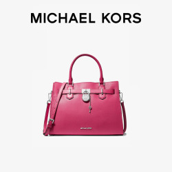 MICHAEL KORS 日常通勤HAMILTON单肩手提斜挎包中号洋红色礼物