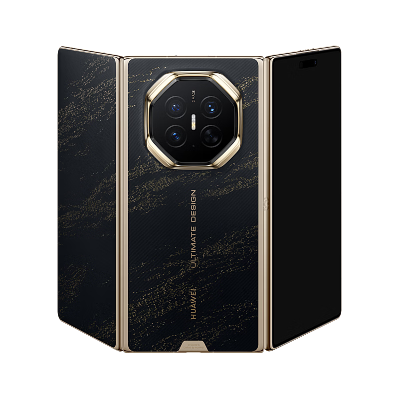 华为 Mate X2 非凡大师 三折叠屏 玄黑 16GB+1TB 手机