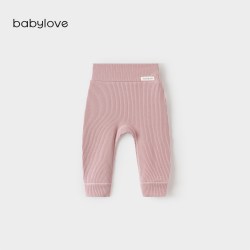 Babylove 婴幼儿大pp裤春秋季莫代尔棉高腰裤子睡裤宝宝弹力居家裤