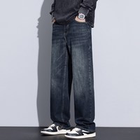 移动端：KUVINE 加绒加厚 男士牛仔裤