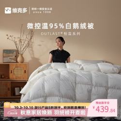 维克多 VCD）空调被日本进口控温95白鹅绒夏季羽绒被160g充150x210cm