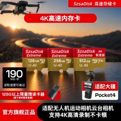 大疆pocket3存储卡256g内存运动相机无人机大疆Pocket4高速tf闪存卡Action摄影机内存支持4K高清