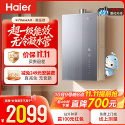 海尔 JSLQ27-16K70AMAXDU1 无冷凝水管 16L 燃气热水器