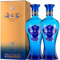 洋河 蓝色经典 海之蓝2018版42度375mL*2瓶 官方旗舰店 绵柔 白酒